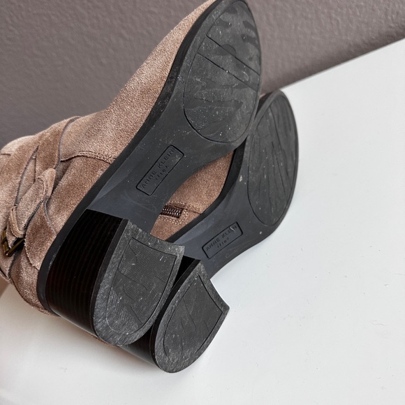 Anne Klein cushioned fall ankle suede leather boots - Picture 5 of 6
